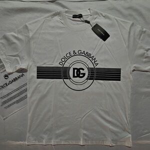 Dolce & Gabbana Black and White Logo Tee